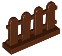 LEGO onderdeel Hek 1 x 4 x 2 Latten (Picket) (33303)