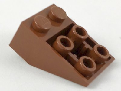 LEGO part Slope, Inverted 33 3 x 2 with Flat Bottom Pin and Connections between Studs (3747b)