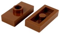 LEGO part Plate, Modified 1 x 2 with 1 Stud without Groove (Jumper) 3794a