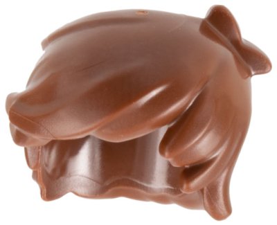 LEGO part Minifigure, Hair Short Tousled with 2 Locks on Left Side (40938)