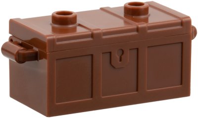 LEGO part Container, Treasure Chest with Slots in Back and (Same Color) Flat Lid (4738a / 80835) (4738ac03)