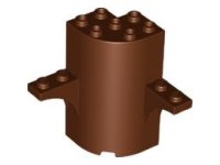 LEGO part Cylinder Quarter 3 x 3 x 5 with 2 Arch Tops 60373