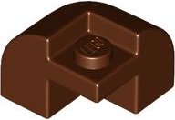 LEGO part Slope, Curved 2 x 2 x 1 1/3 Corner Round with Recessed Stud (67810)