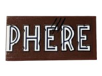 LEGO part Tile 2 x 4 with 'PHERE' and Scratches Pattern (Sticker) - Set 75929 87079pb0811