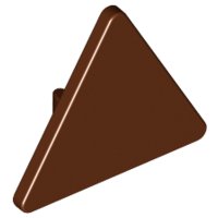LEGO part Road Sign 2 x 2 Triangle with Clip 892