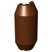 LEGO onderdeel Cylinder Half 3 x 6 x 10 with 1 x 2 Cutout (92591)