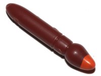 LEGO part Minifigure, Utensil Paint Brush with Orange Tip Pattern 93552pb03