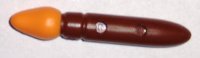 LEGO part Minifigure, Utensil Paint Brush with Molded Orange Bristles Pattern 93552pb05