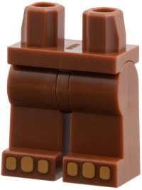 LEGO part Hips and Legs with Medium Nougat Toes Pattern 970c00pb1858