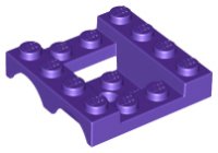 LEGO part Vehicle, Mudguard 4 x 4 x 1 1/3 Double 24151