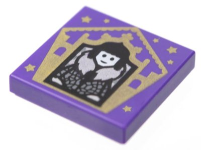 LEGO part Piastrella 2 x 2 with HP Chocolate Frog Card Olympe Maxime Pattern (3068pb1738)