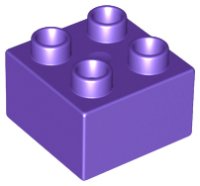 LEGO onderdeel Duplo, Steen 2 x 2 3437