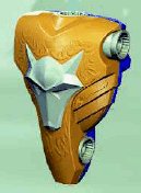 LEGO part Large Figure Torso KK with Danju, Sir Pattern - Series 2 - Wolf Head Relief 50662c01pb01
