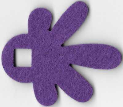 LEGO part Felt Fabric 6 1/2 x 7 1/2 Leaf Thick with Square Hole (66831)