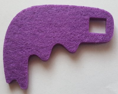 LEGO part Felt Fabric 7 x 6 Wing Thick with Square Hole (66832)