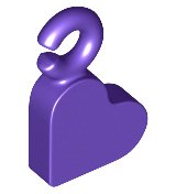LEGO part Charm, Heart (77814)