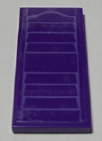 LEGO part Tile 2 x 4 with Medium Lavender Window Shutter Pattern (Sticker) - Set 41369 87079pb0916