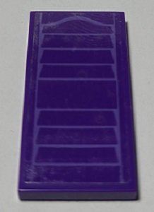 LEGO part Tile 2 x 4 with Medium Lavender Window Shutter Pattern (Sticker) - Set 41369 (87079pb0916)