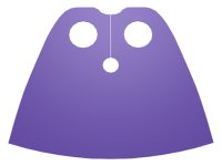 LEGO part Minifigure Cape Cloth, Very Short - Traditional Starched Fabric 99464