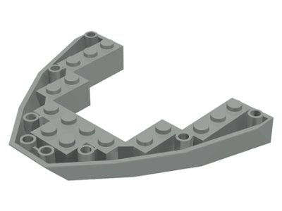 LEGO onderdeel Boot, Boegzijde Steen 8 x 10 x 1 (2622)