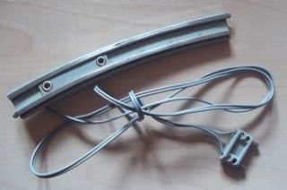 LEGO part Train, Track 12V Conducting Rail Curved with Connection Wire and Long Connector (2731b)