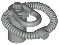 LEGO part Minifigure Breathing Apparatus, Scuba Regulator and Air Tank without Bar Holder (30091a)