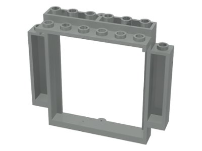 LEGO part Puerta, Marco 2 x 8 x 6 Giratorio con Muescas Inferiores (30101)