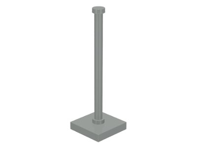 LEGO onderdeel Support 2 x 2 x 5 Bar on Tile Base with Solid Stud and Stop Ring (30256)