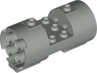 LEGO part Cilindro 3 x 6 x 2 2/3 Horizontal - Conexiones Redondas Entre Pernos Interiores 30360
