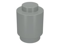 LEGO onderdeel Steen, Rond 1 x 1 - Massieve Nop, Onderste Lip 3062a