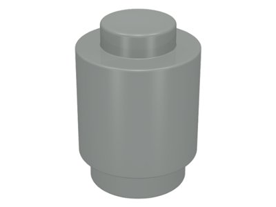 LEGO onderdeel Steen, Rond 1 x 1 - Massieve Nop, Onderste Lip (3062a)