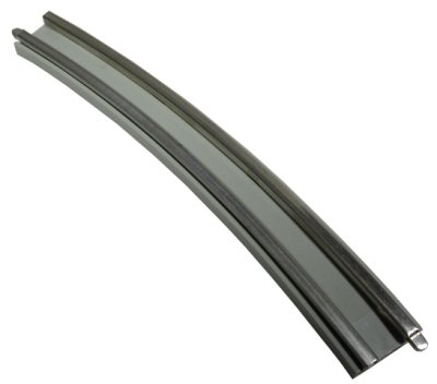 LEGO onderdeel Train, Track 12V Conducting Rail Curved without Cable Connection Holes (3241b)