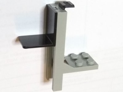 LEGO part Vehicle, Forklift 2 x 2 Plate and Black Fork (3430c01)