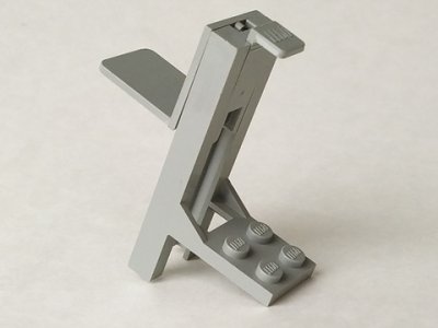 LEGO part Vehicle, Forklift 2 x 2 Plate and Light Gray Fork (3430c03)