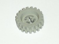 LEGO part Rad mit geteiltem Achsloch mit hellgrauem Reifen 30 x 10,5 Offset Lauffläche (3482 / 2346) 3482c04