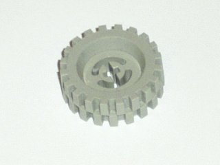LEGO part Roue avec Trou Essieu Fendu avec Pneu Gris Clair 30 x 10.5 Décalage Crampons (3482 / 2346) (3482c04)