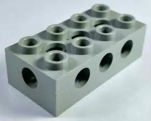 LEGO part Technic, Brick 2 x 4 with Holes on All Sides (3709a)