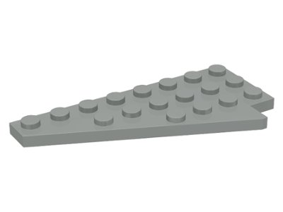 LEGO onderdeel Wedge, Plate 8 x 4 Wing Left without Underside Stud Notch (3933a)