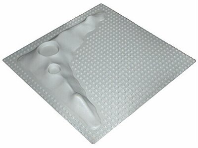 LEGO part Baseplate, Raised 32 x 32 Crater Plate without Crater Studs (3947a)