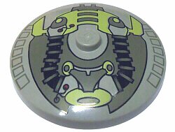 LEGO part Dish 4 x 4 Inverted (Radar) with Solid Stud with Life on Mars (LoM) Hoses and Machinery Pattern (3960px3)