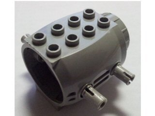 LEGO part Engine, Large with 4 Fixed Rotatable Pins (43121c04)
