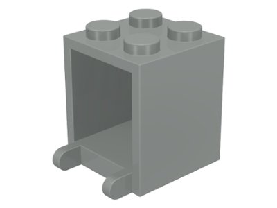 LEGO part Container, Box 2 x 2 x 2 - Solid Studs (4345a)