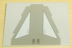 LEGO part Slope 10 6 x 8 with SW AT-TE Back Armor Plate Pattern (Sticker) - Set 4482 (4515pb010)