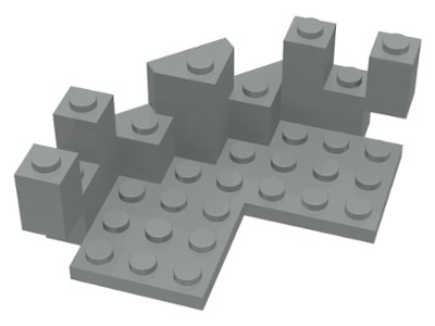 LEGO part Castle Turret Top 7 x 7 Corner (6072)