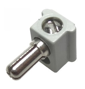 LEGO part Electric, Connector, 1-Way Male Squared (765c01)