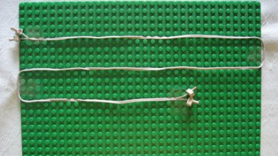 LEGO part Electric, Wire 12V / 4.5V with 2 Leads, 96 Studs Long with 4 Light Gray Electric, Connector, 1-Way Male Squared (x466c96 / 765c01) (765c96)