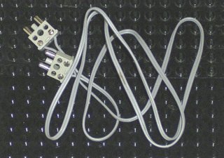 LEGO part Electric, Wire 12V / 4.5V with 2 Leads, 96 Studs Long with 2 Light Gray Electric, Connector, 2-Way Male Squared Narrow Long with Center Post (x466c96 / 766c01) (766c96)