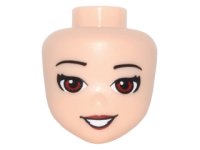 LEGO part Mini Doll, Head Friends with Dark Red Eyes Pattern (Sira) 21338