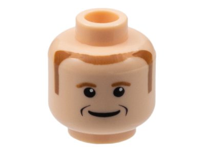 LEGO part Minifigure, Head Male Ferrari R. Barrichello / F. Massa Pattern (3626pb0261)