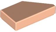 LEGO part Tile, Modified 1 x 2 Wedge Left (5091)